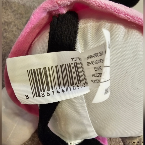 Disney Minnie Mouse Plush 26" Blk/Pink - Picture 5 of 8